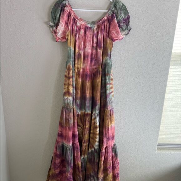 Free People Sunny Tie Dye Maxi Dress Young Fabulous & Broke - Picture 10 of 11